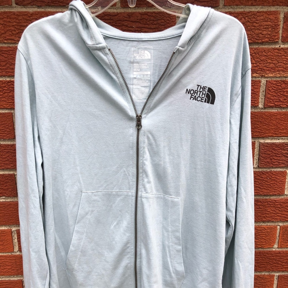 Baby Blue Men’s Northface Hooded Zip-up